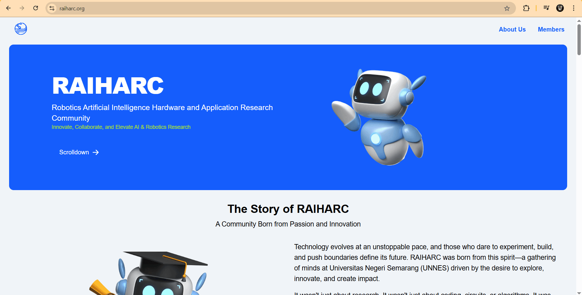 RAIHARC Community Website